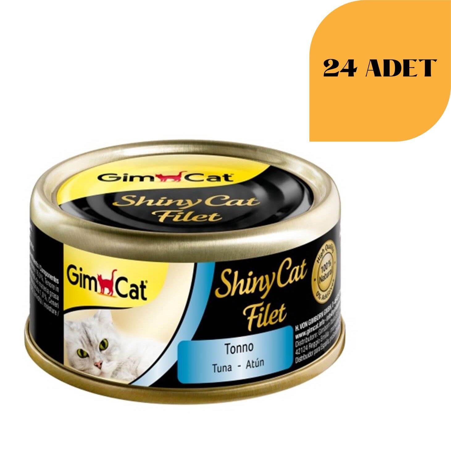 GimCat ShinyCat Kıyılmış Ton Balıklı Kedi Konservesi 70 Gr (24 ADET)