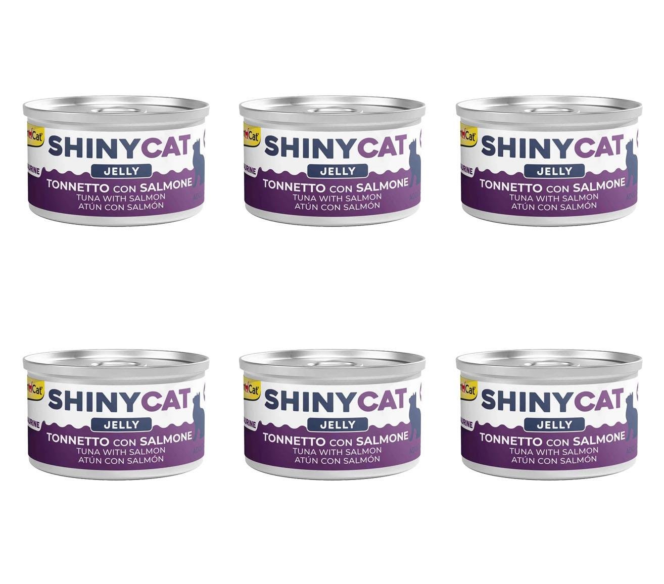 GimCat Shinycat Somonlu Ve Ton Balıklı Konserve Kedi Maması 70 Gr (6 Adet)