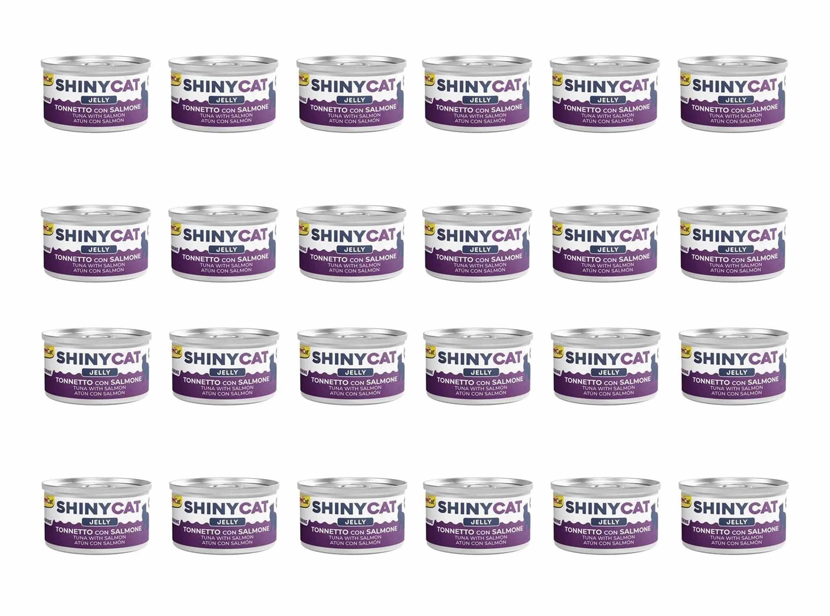 GimCat Shinycat Somonlu Ve Ton Balıklı Konserve Kedi Maması 70 Gr (24 Adet)