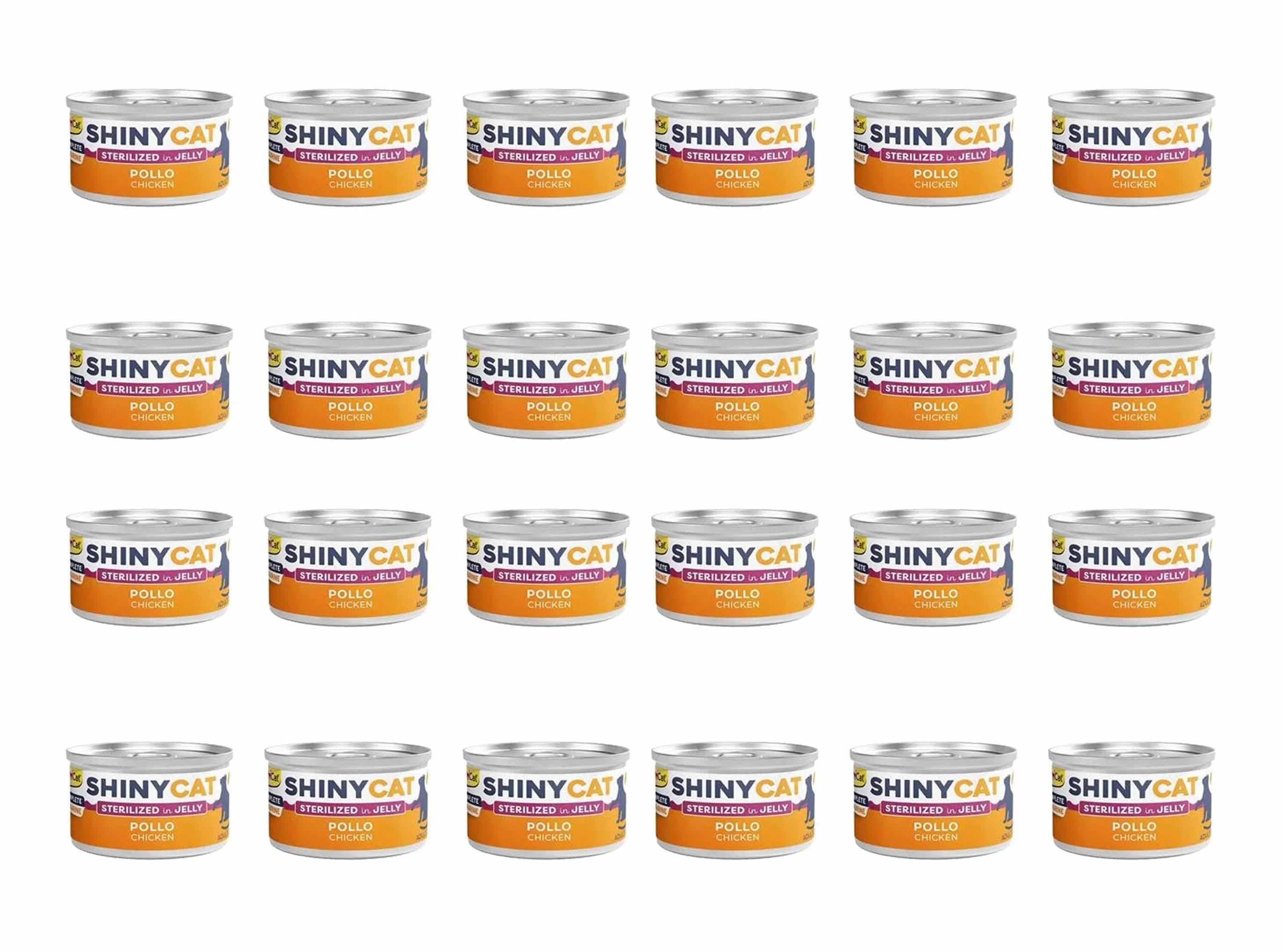 GimCat Shinycat Tavuklu Kısırlaştırılmış Konserve Kedi Maması 70 Gr (24 Adet)