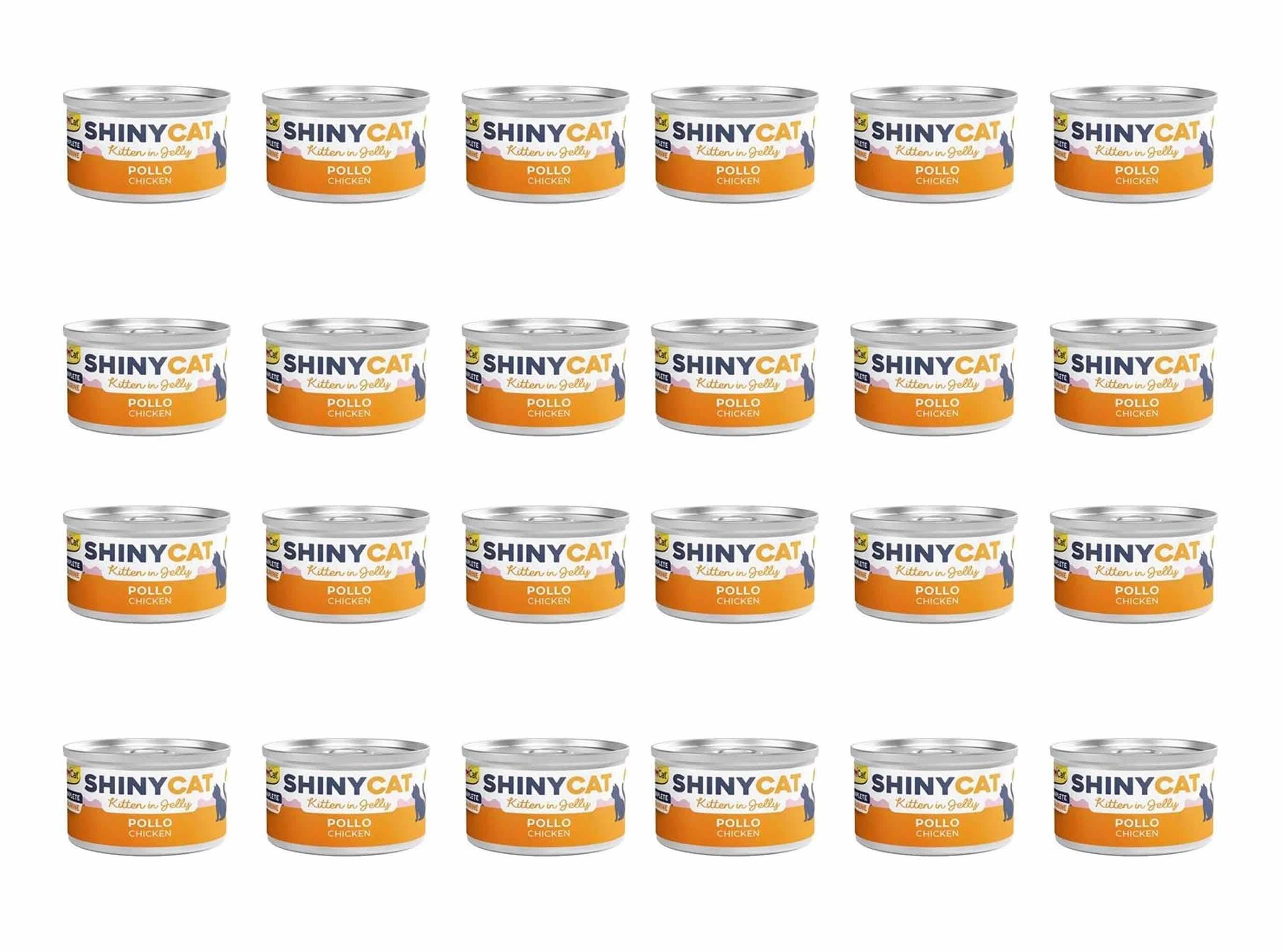 GimCat Shinycat Tavuklu Konserve Yavru Kedi Maması 70 Gr (24 Adet)