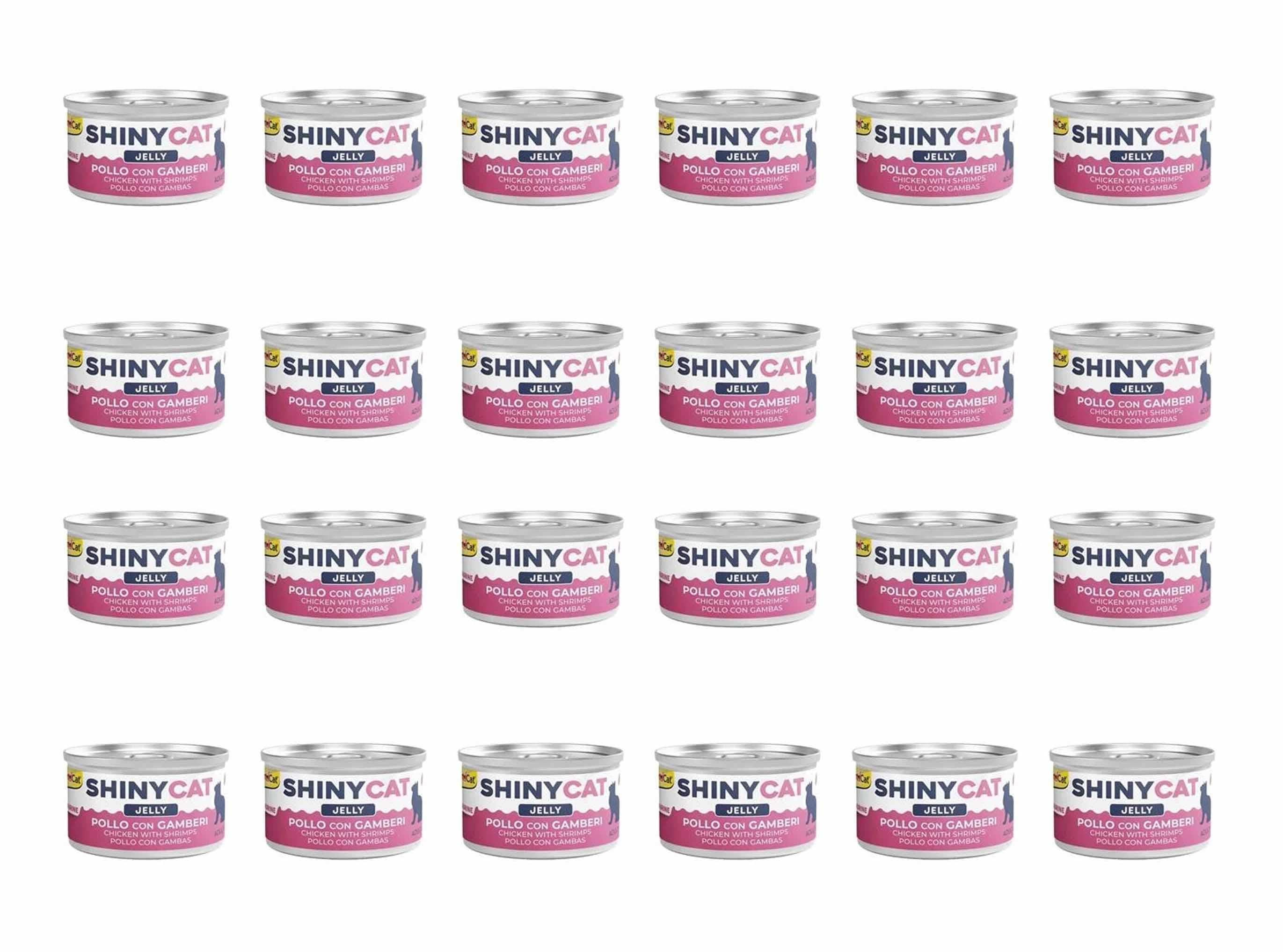 GimCat Shinycat Tavuklu Ve Karidesli Konserve Kedi Maması 70 Gr (24 Adet)
