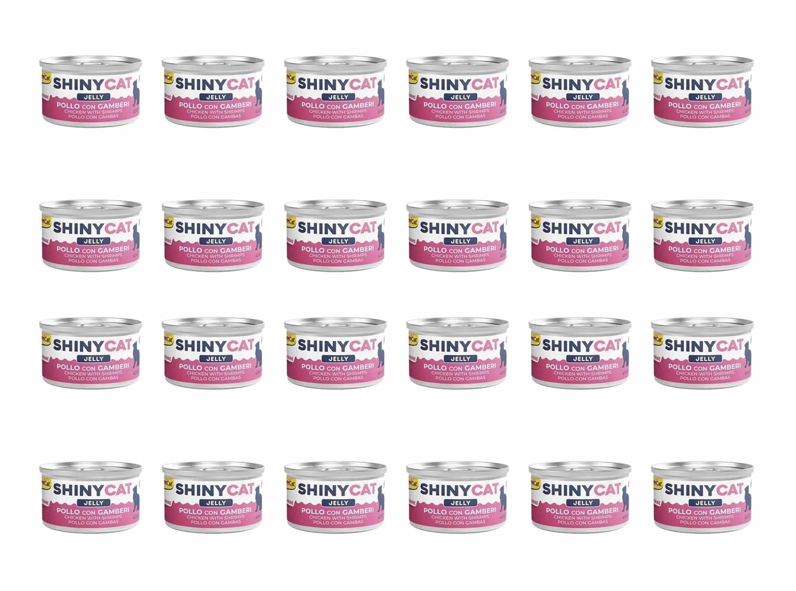 GimCat Shinycat Tavuklu Ve Karidesli Konserve Kedi Maması 70 Gr (24 Adet)