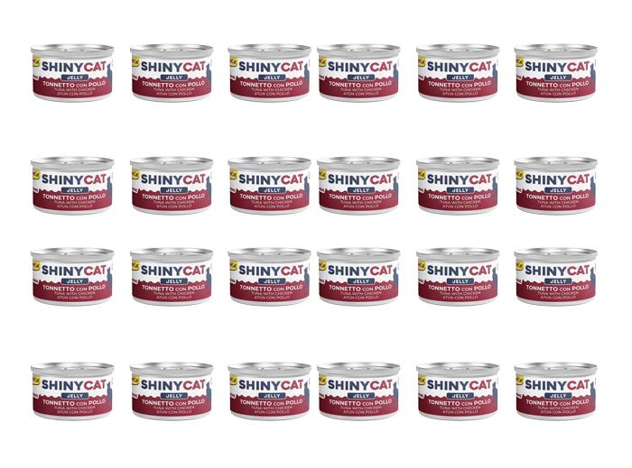 GimCat Shinycat Tavuklu Ve Ton Balıklı Konserve Kedi Maması 70 Gr (24 Adet)