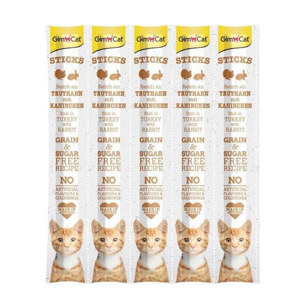 Gimcat Sticks Hindili Ve Tavşanlı Çubuk Kedi Ödülü 5 g (5 Adet)