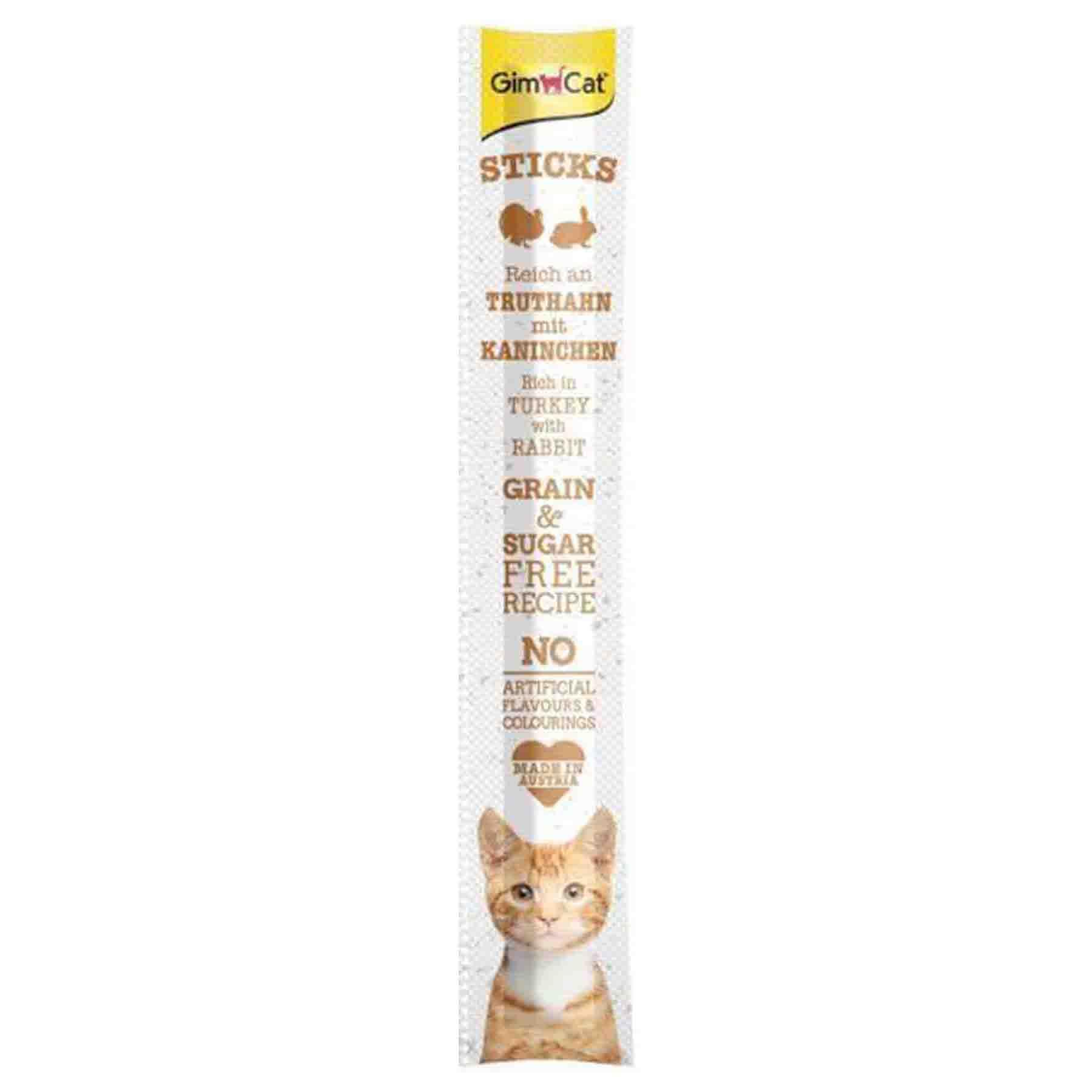 Gimcat Sticks Hindili Ve Tavşanlı Çubuk Kedi Ödülü 5 g (1 Adet)