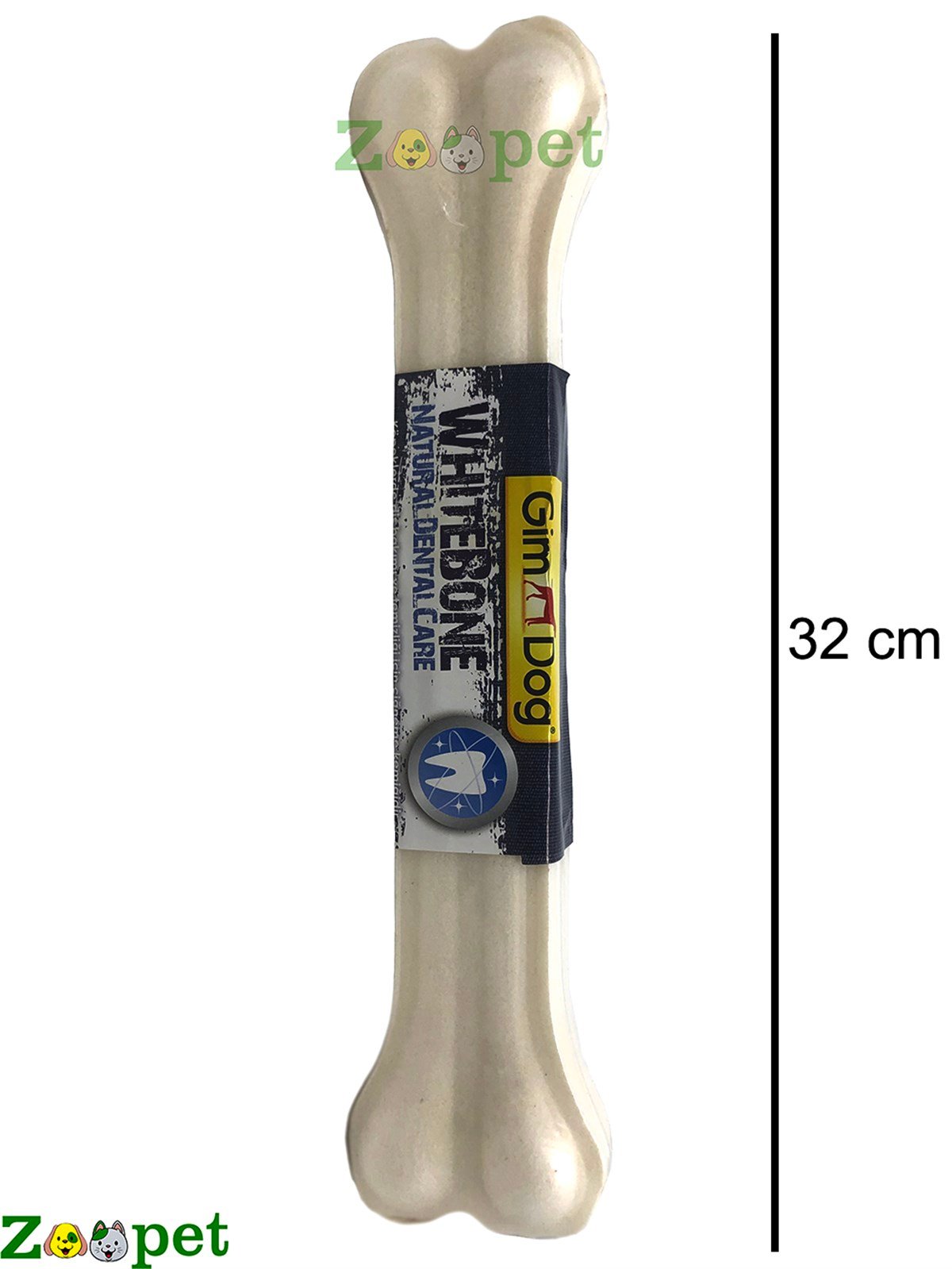 Gimdog Mordimi Press Beyaz Kemik Köpek Ödülü 360 Gr - 32 Cm