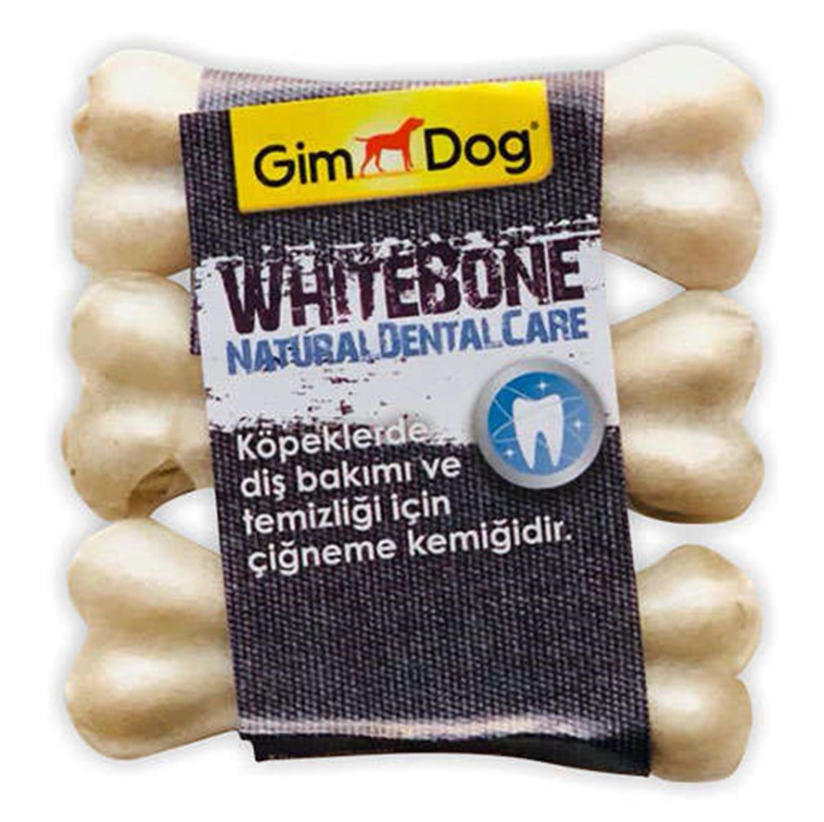 Gimdog Mordimi Press Beyaz Kemik Köpek Ödülü (2li Paket) - 14 Cm