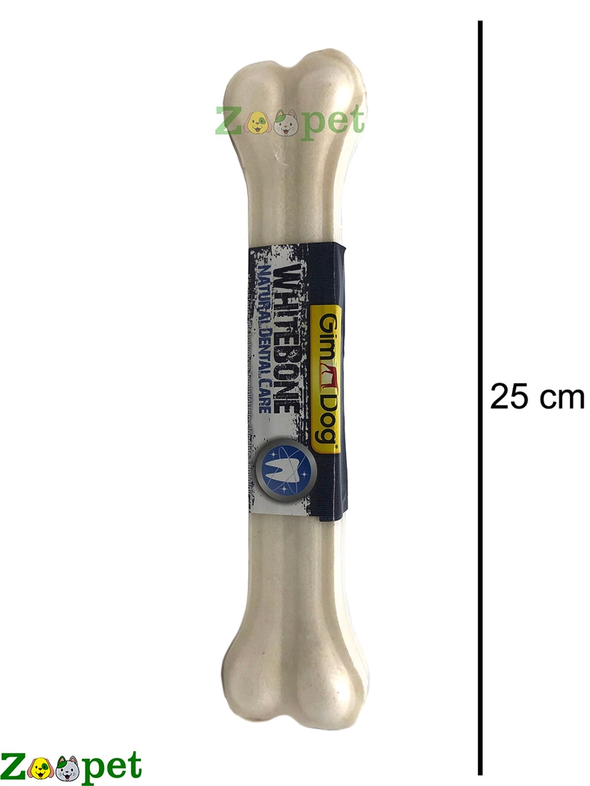 Gimdog Mordimi Press Beyaz Kemik Köpek Ödülü 210 Gr - 25 Cm