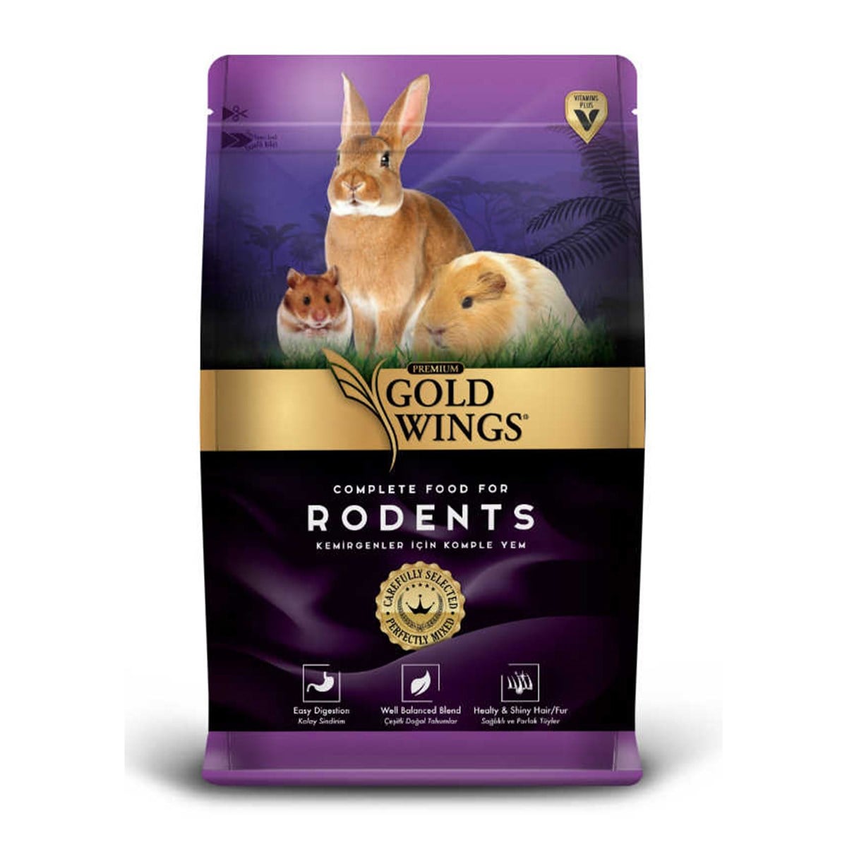 Gold Wings Premium Kemirgen Yemi 1000 g