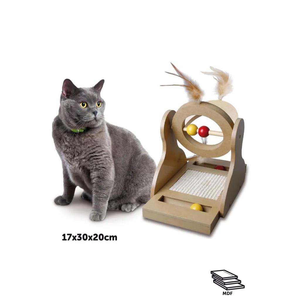 Karlie Ahşap Tırmalama Kedi Oyuncağı 30 cm
