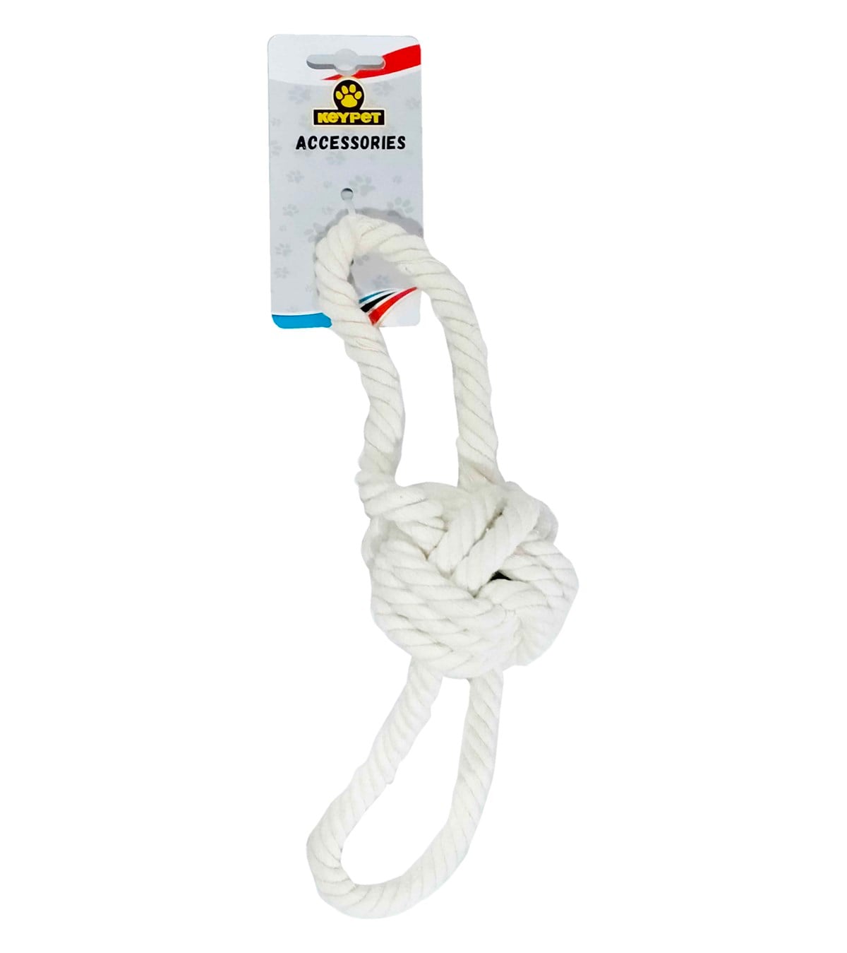 Keypet Çift Tutmalı Düğümlü Top Köpek Oyuncağı  30 cm