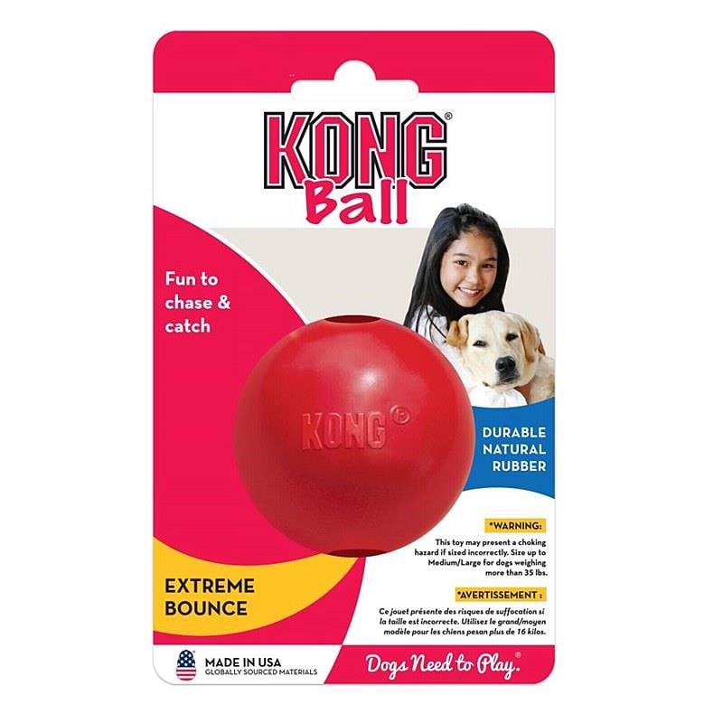 Kong Ball Ödül Konulabilen Sert Kauçuk Top Köpek Oyuncağı M/L
