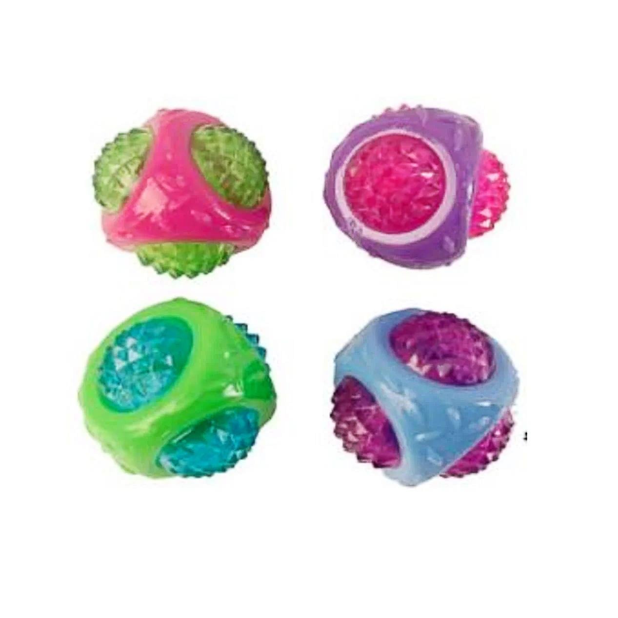 LionPet Kauçuk Top Köpek Oyuncağı 8 cm (Karışık Renk)