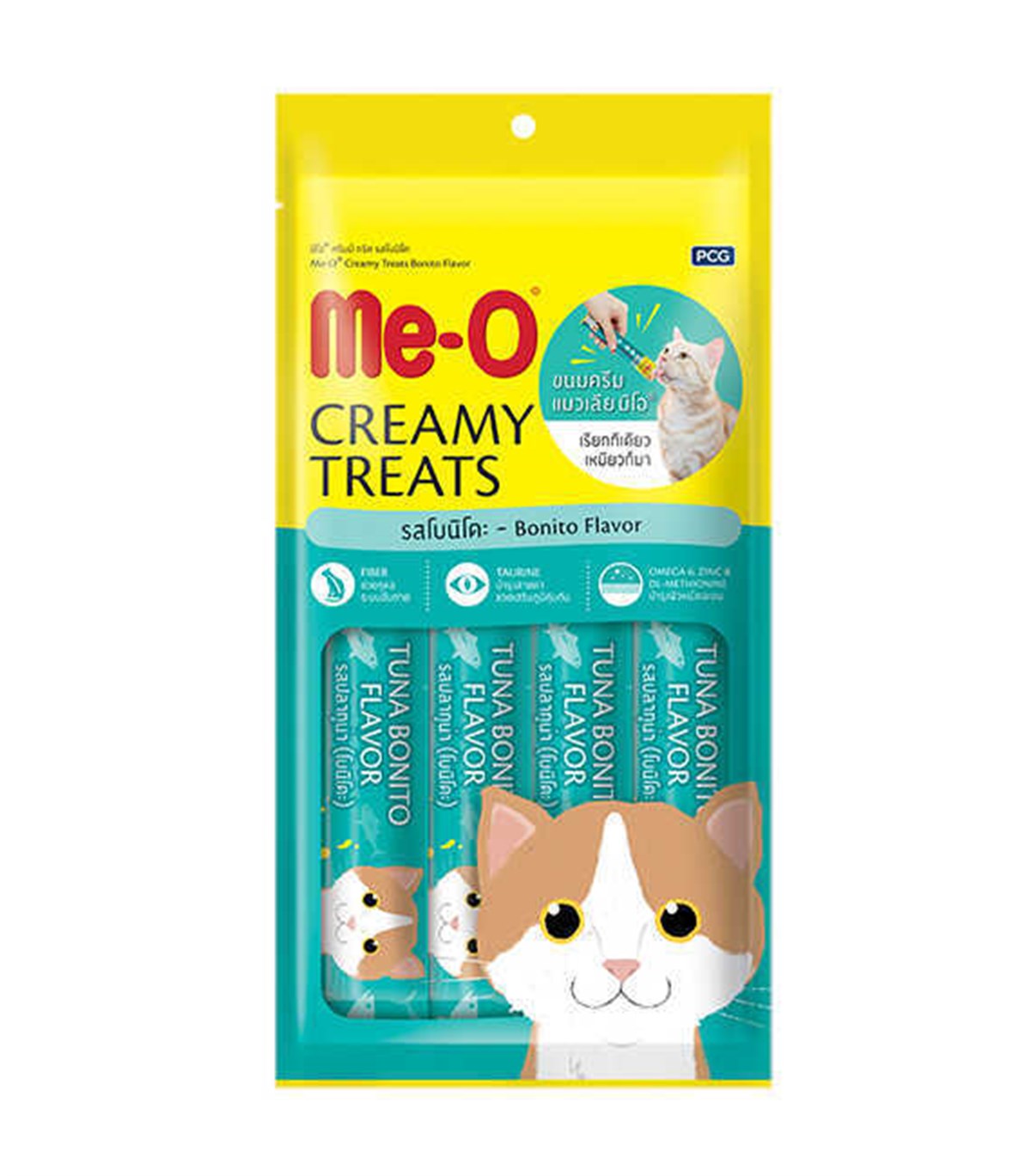 Meo Creamy Kurutulmuş Ton Balıklı Krema Kedi Ödülü 4 Parça (15 gr) | ZooPet