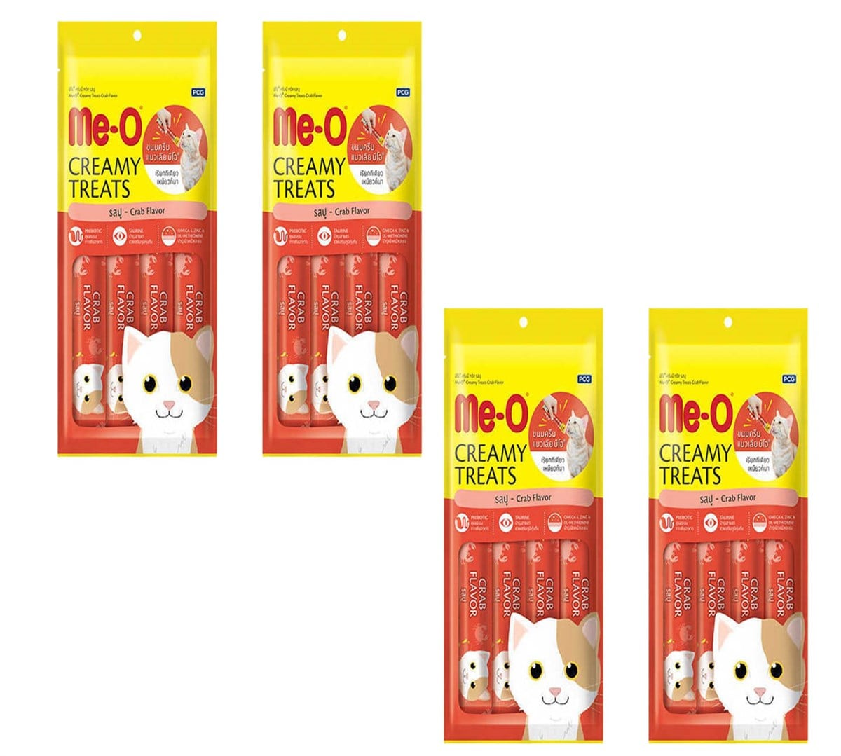 Meo Creamy Yengeç ve Ton Balıklı Krema Kedi Ödülü  4 Parça (15 gr) (4 Adet)