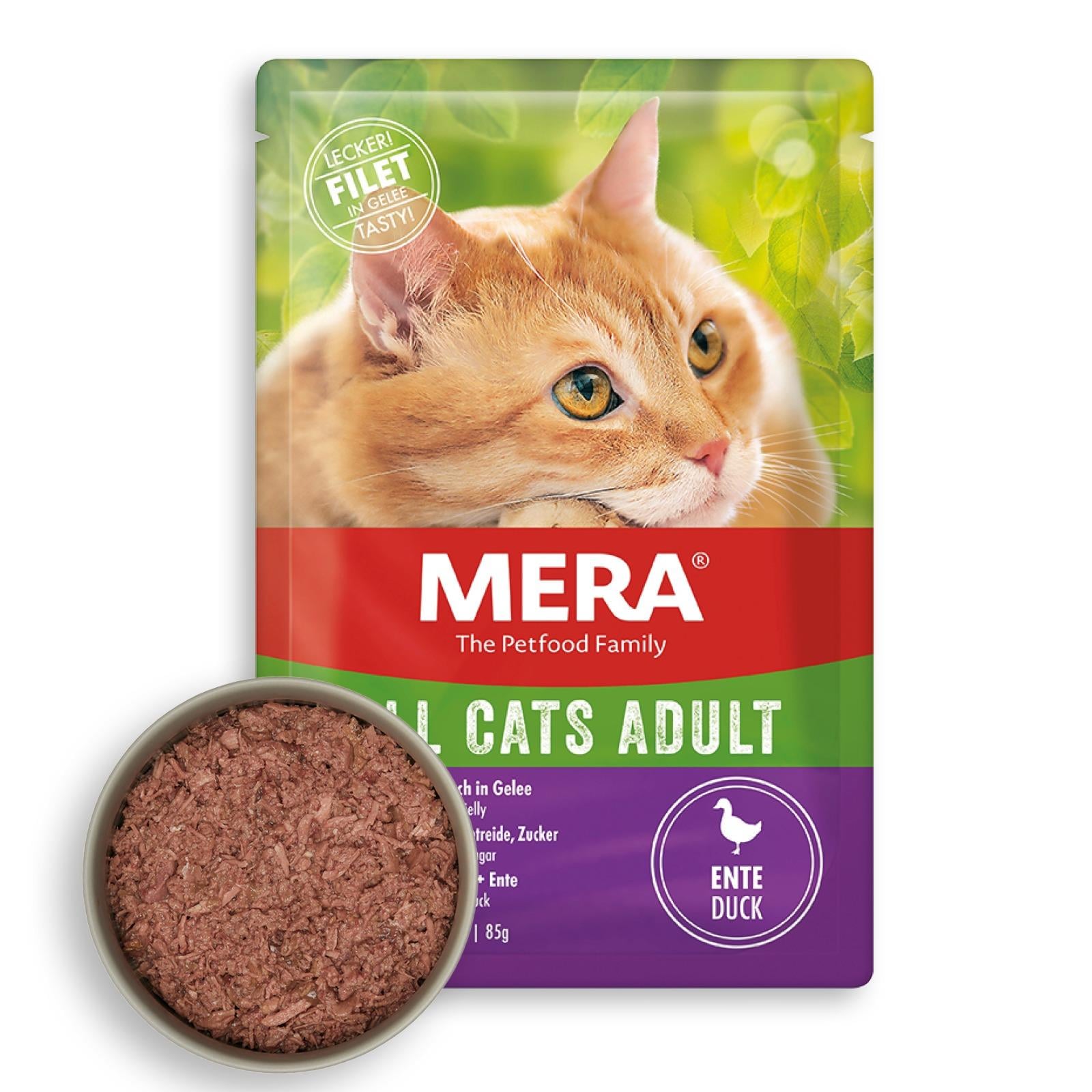 Mera Pouch Tahılsız Ördekli Yetişkin Kedi Konservesi  85 gr