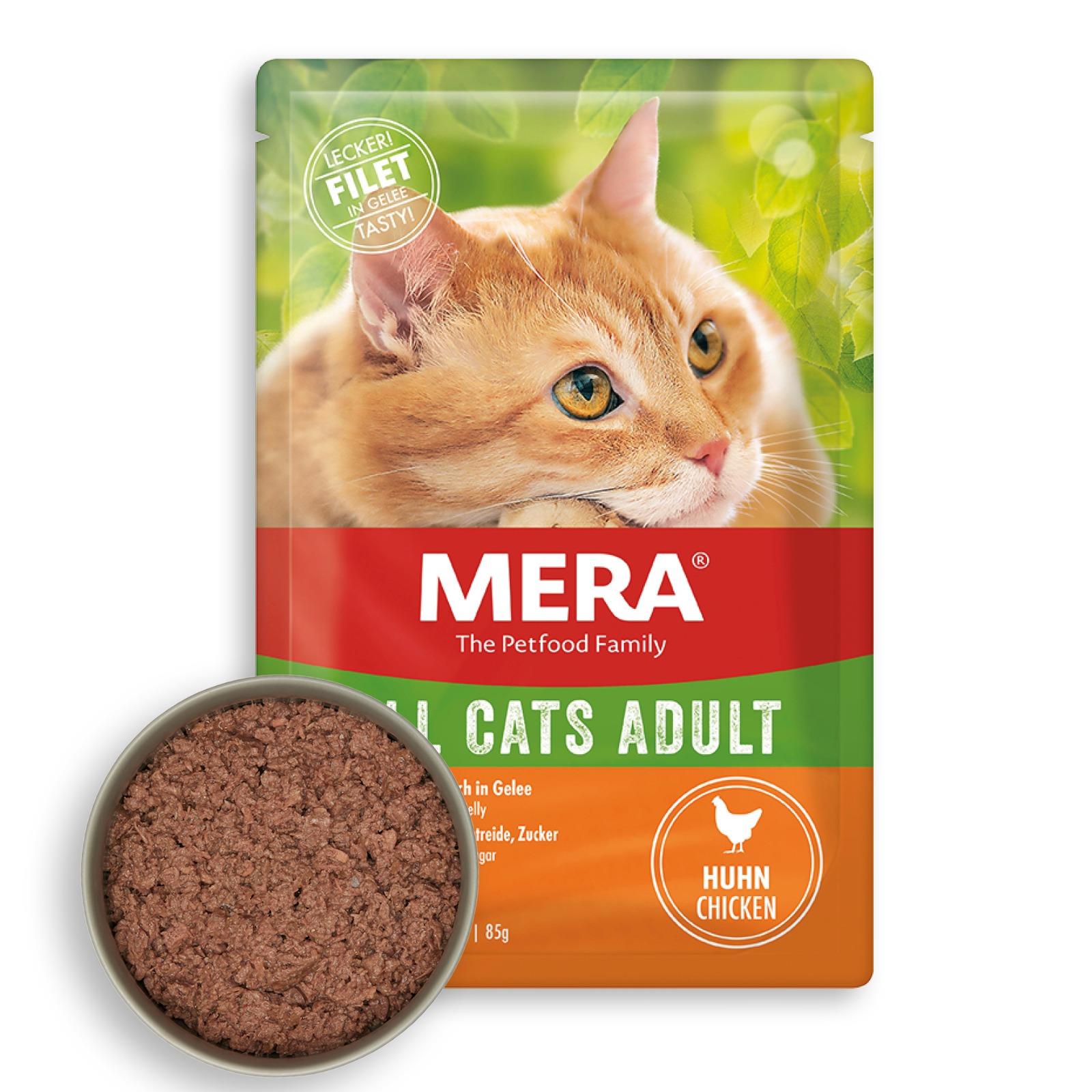 Mera Pouch Tahılsız Tavuklu Yetişkin Kedi Konservesi  85 gr
