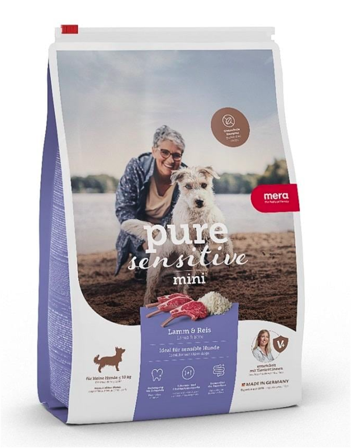 Mera Pure Sensitive Lamb Rice Kuzulu Küçük Irk Yetişkin Köpek Maması 4 Kg