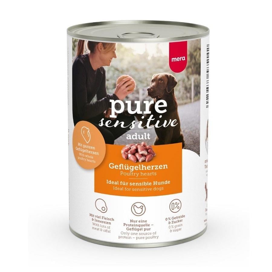 Mera Pure Sensitive Tavuklu Ve Yürekli Köpek Konservesi  400 g