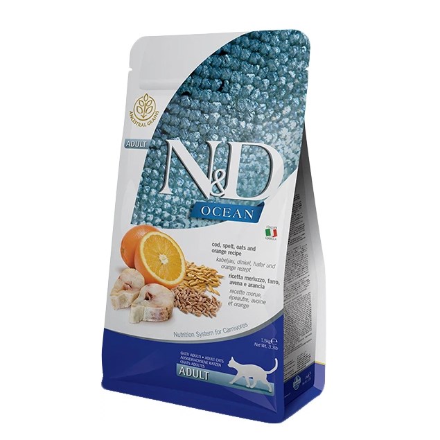 N&D Ancastrel Az Tahıllı Balıklı Ve Portakallı Küçük Irk Yetişkin Köpek Maması 10 kg