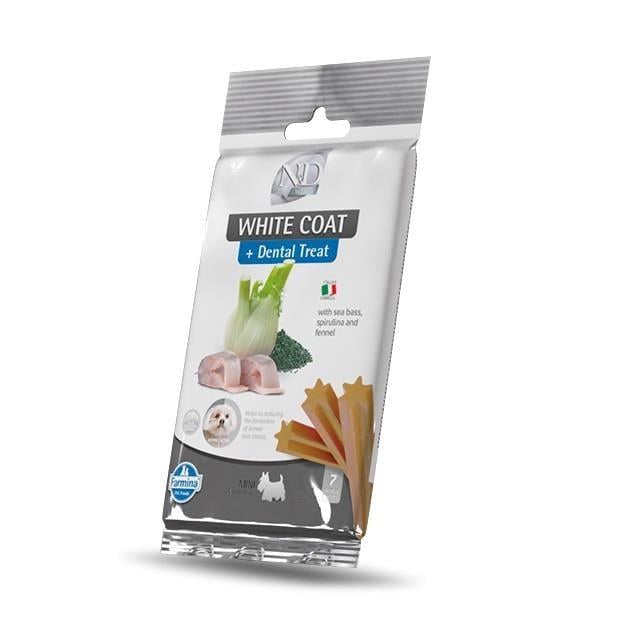 N&D Dental Treat Balıklı Beyaz Mini Irk Köpek Ödülü 60 g