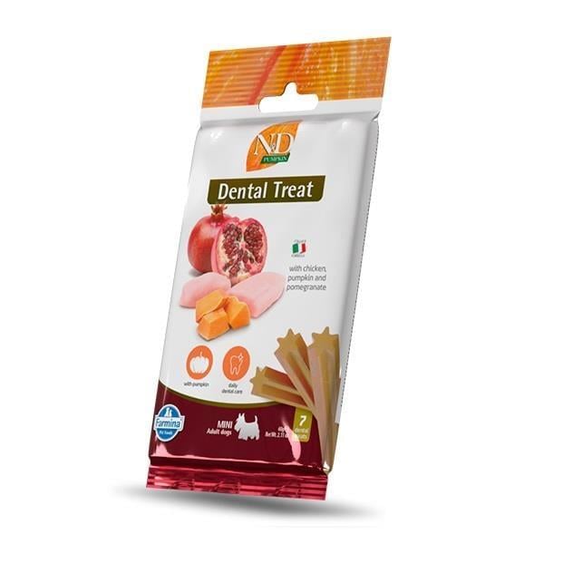 N&D Dental Treat Tavuklu, Narlı Ve Balkabaklı Mini Köpek Ödülü 60 g