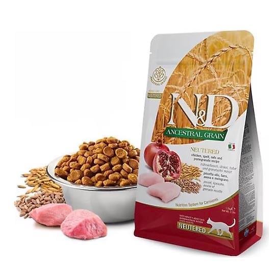 N&D Düşük Tahıllı Tavuklu Ve Narlı Kedi Maması 10 kg