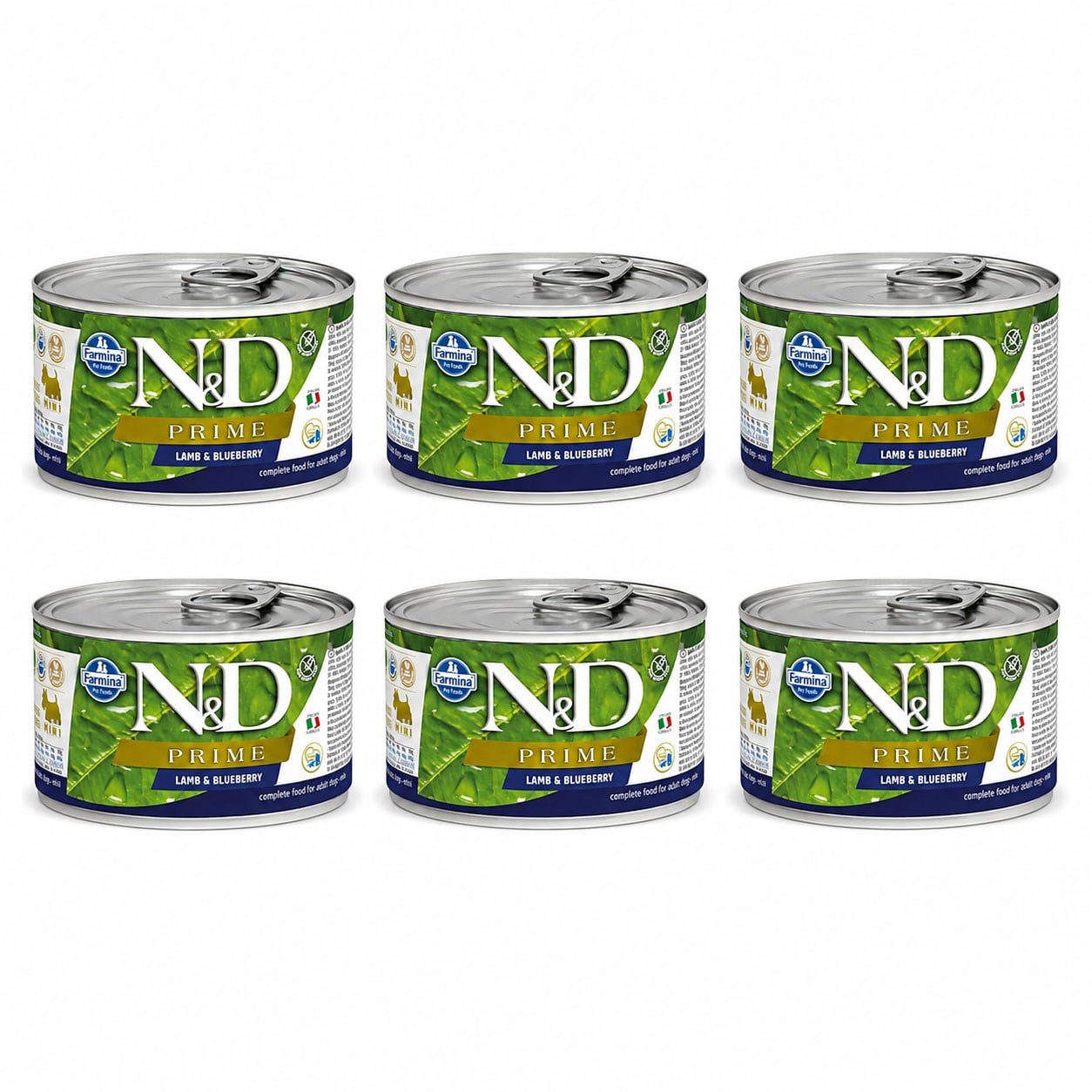 N&D Prime Kuzulu Küçük Irk Yetişkin Köpek Konservesi 140 gr (6 Adet)