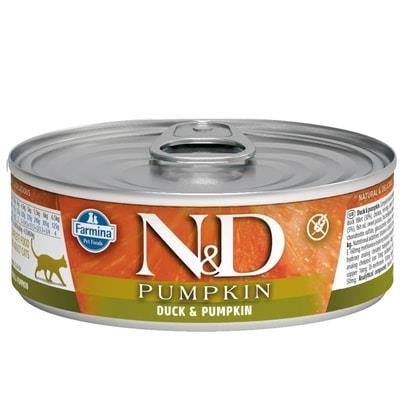 N&D Pumpkin Balkabaklı Ve Ördekli Tahılsız Yetişkin Kedi Konservesi  70 g