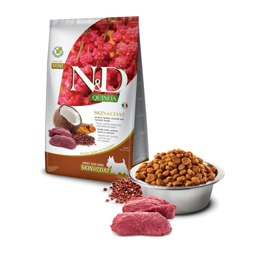 N&D Quinoa Geyik Etli Ve Kinoalı Kısırlaştırılmış Köpek Maması 2,5 Kg
