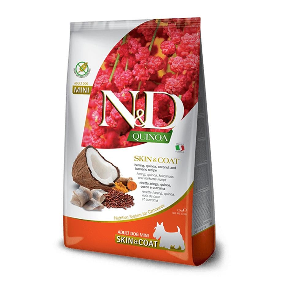 N&D Quinoa Ringa Balıklı Ve Kinoalı Mini Köpek Maması 2,5 Kg