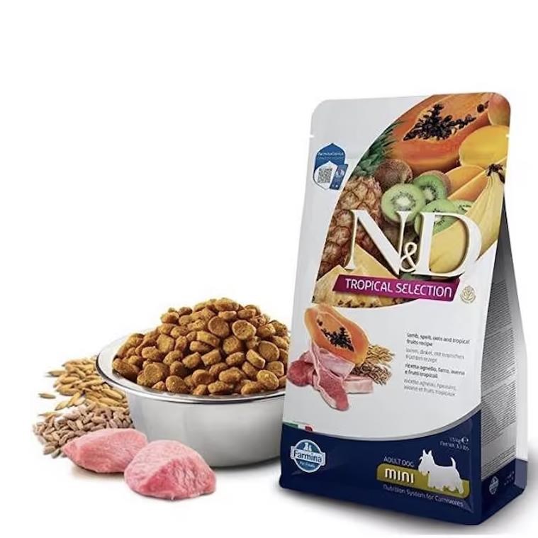 N&D Tropical Kuzulu Ve Tropikal Meyveli Küçük Irk Yetişkin Köpek Maması 1,5 Kg