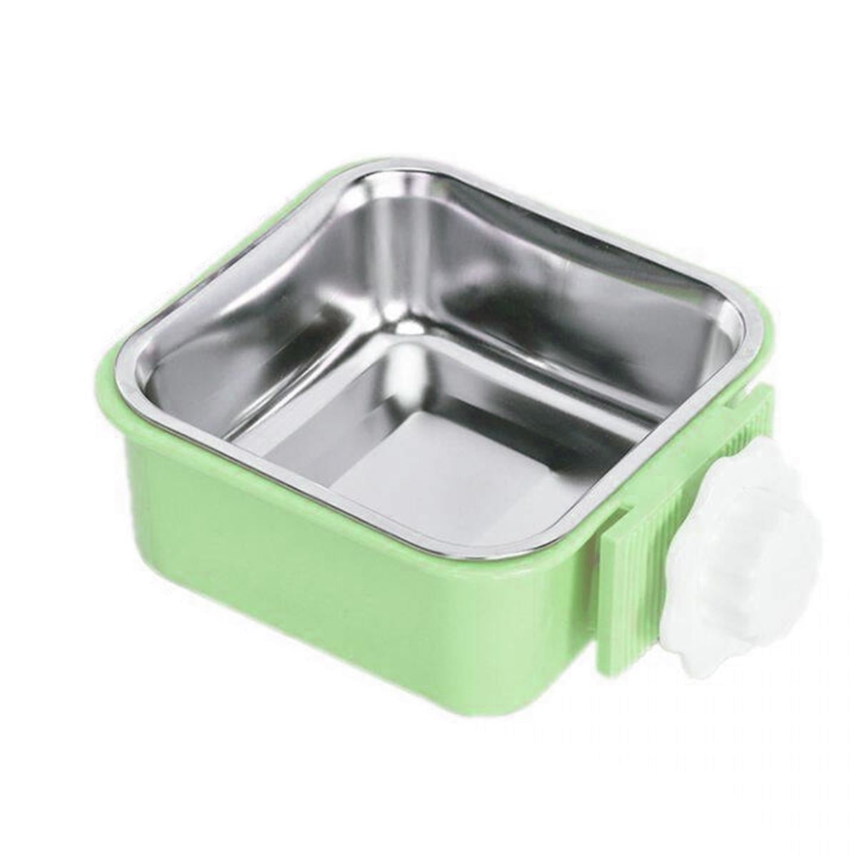 Nunbell Vidalı Kuş Yem Kabı 600 ml Yeşil