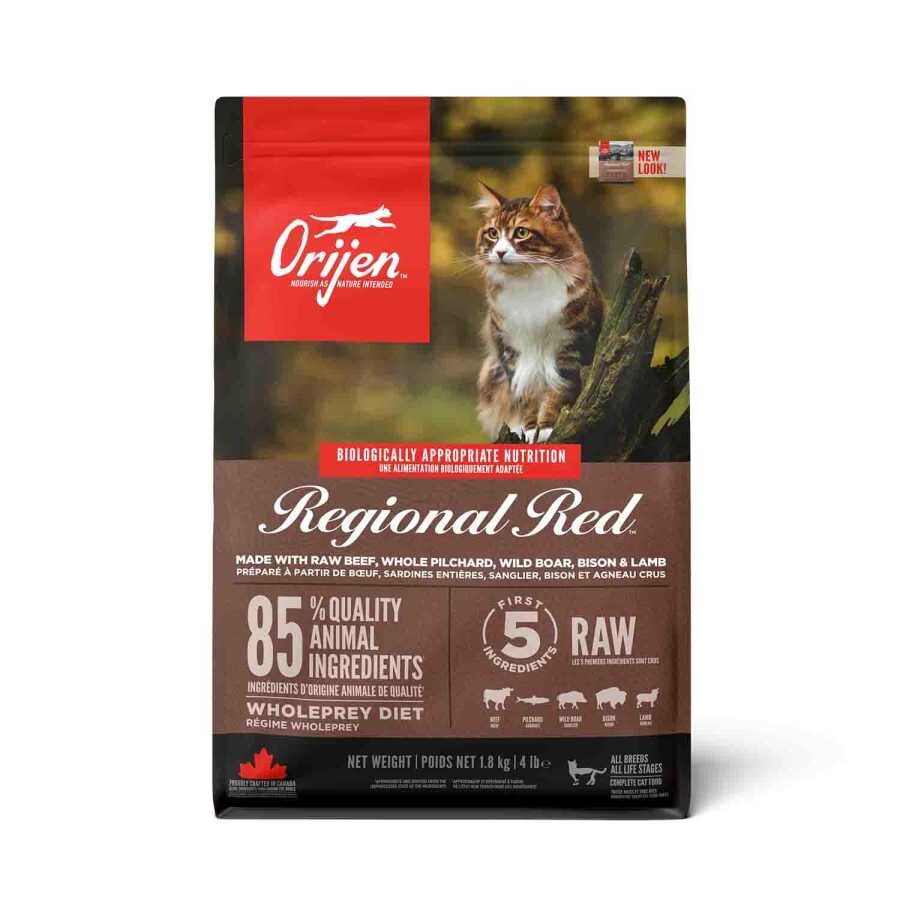 Orijen Regional Red Tahılsız Sığır Etli Yetişkin Kedi Maması 1,8 Kg