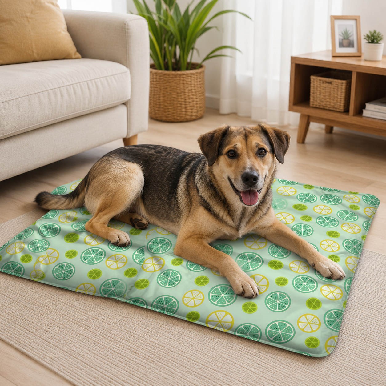 Pawise Çiçek Desenli Köpek Serinletici Soğutucu Mat 65x50 cm