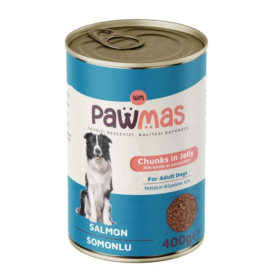 Pawmas Sos İçerisinde Somonlu Yetişkin Köpek Konservesi 400 Gr