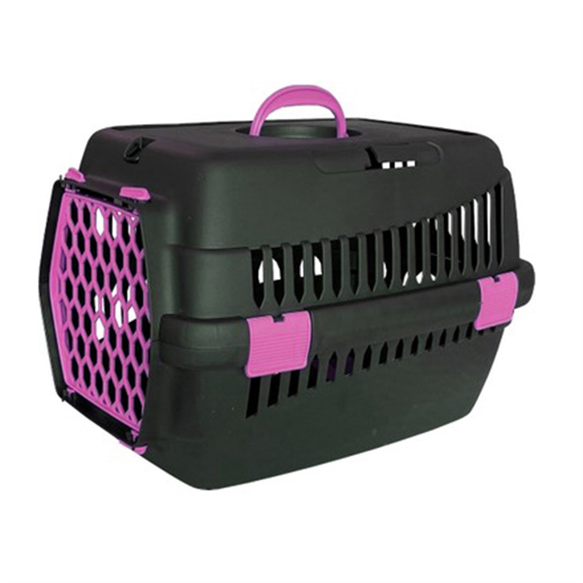 Pet Style Kedi Köpek Taşıma Çantası 44 x 28 x 36 cm (Siyah Pembe)
