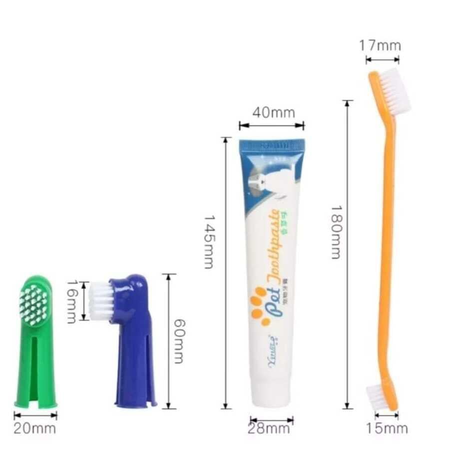 Pet Vogue Köpek Diş Fırçası Ve Diş Macunu Seti 