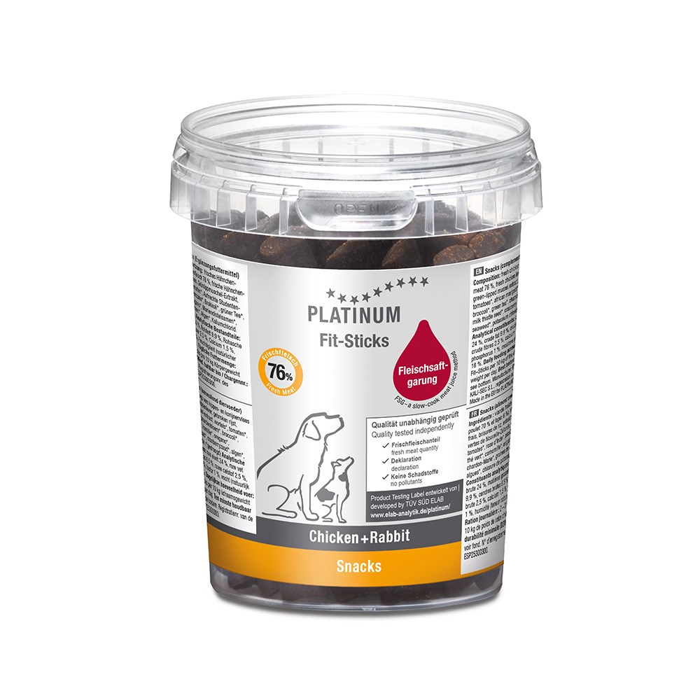 Platinum Fit-Sticks Tavuklu ve Tavşanlı Köpek Ödülü 300 Gr
