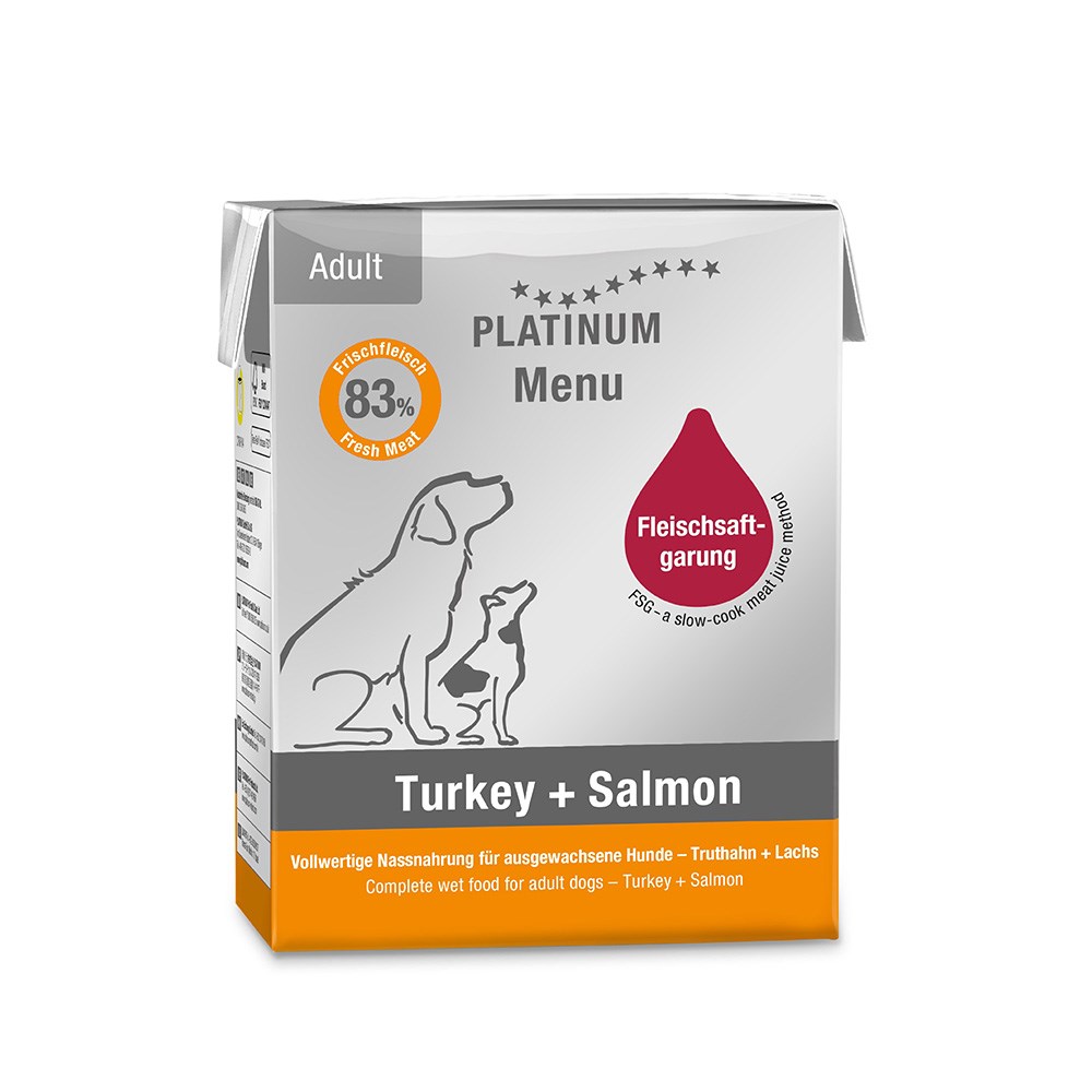 Platinum Hindili ve Somonlu Yaş Köpek Maması 375 Gr