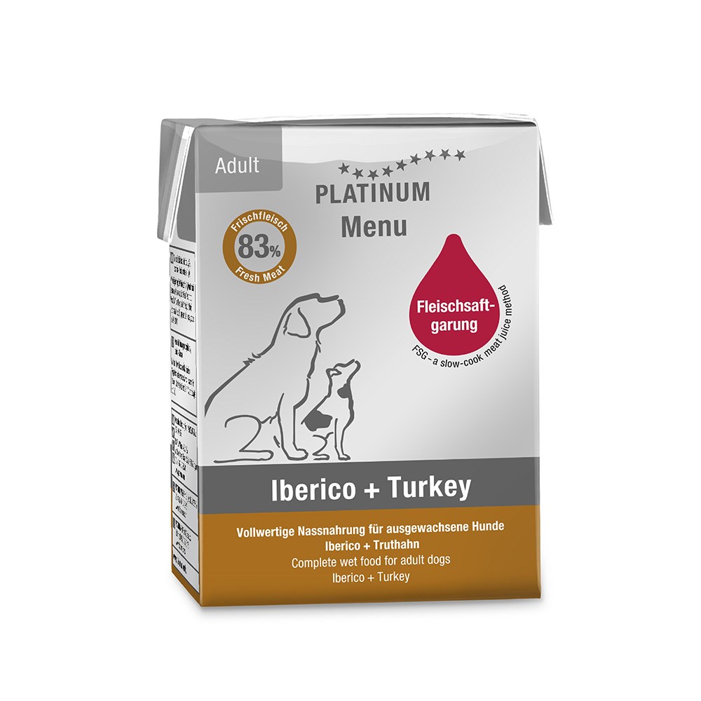 Platinum Iberico Domuz Etli ve Hindili Yaş Köpek Maması 185 Gr