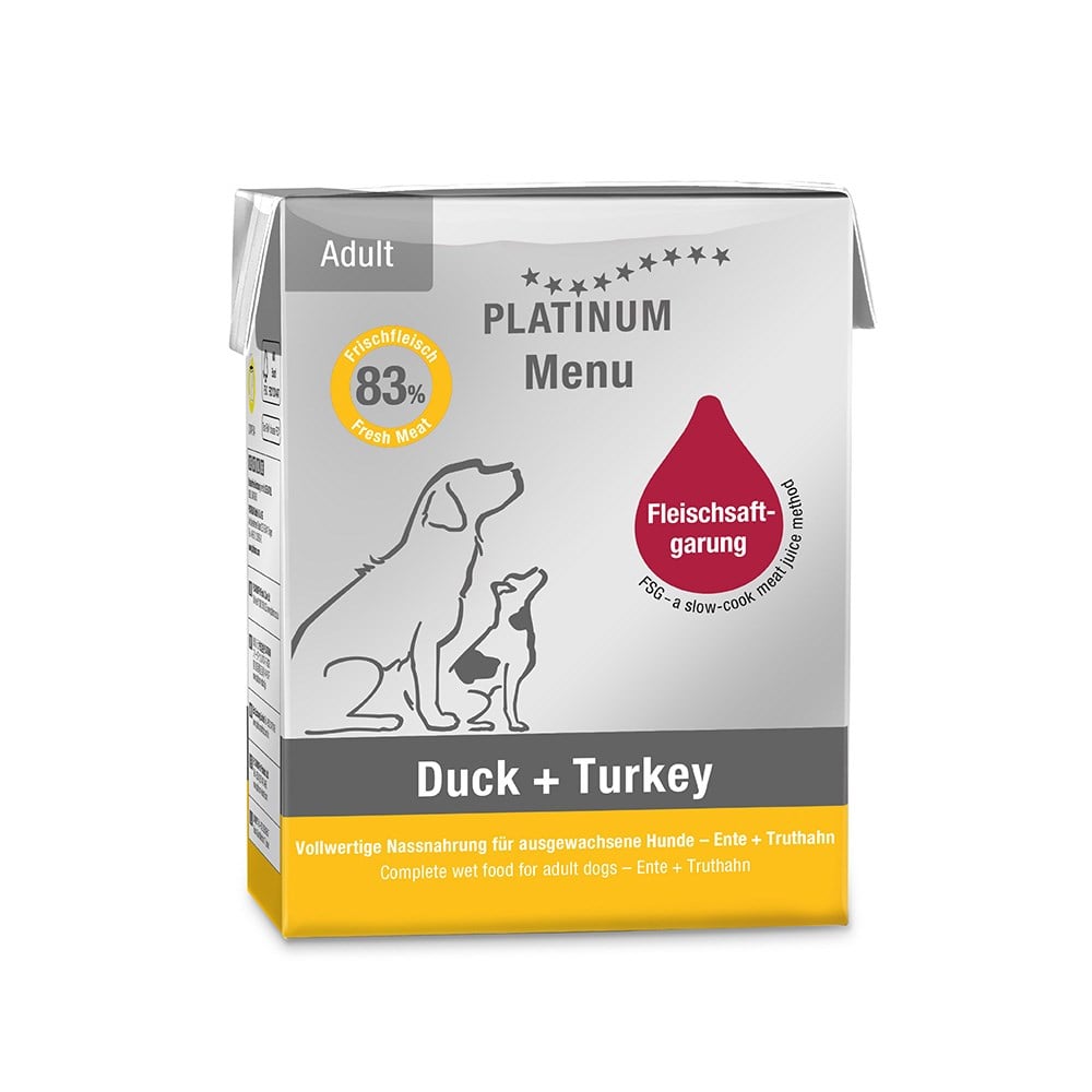 Platinum Ördekli ve Hindili Yaş Köpek Maması 375 Gr