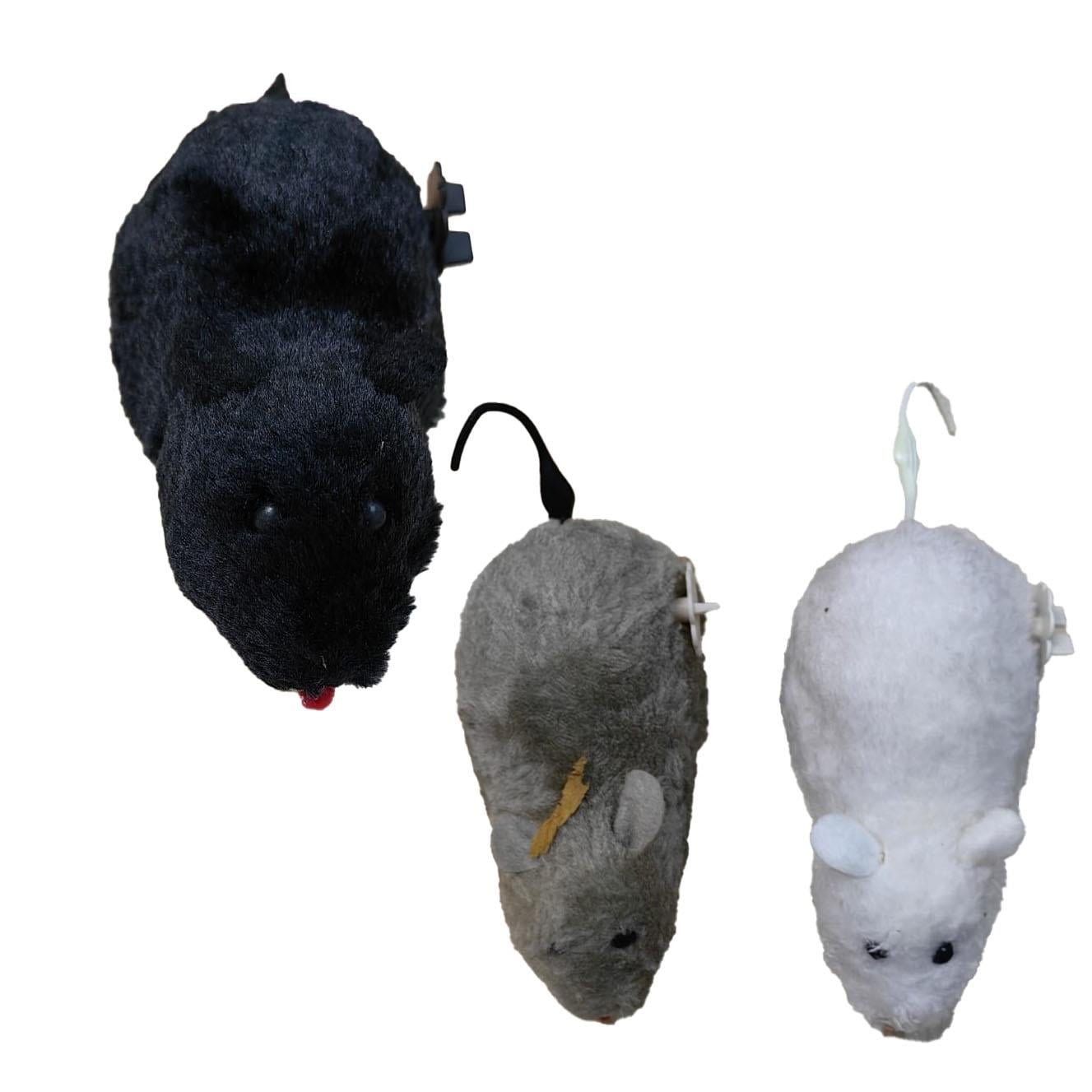 Plouffepets Kurmalı Fare Kedi Oyuncağı 12 cm (Karışık Renkli)