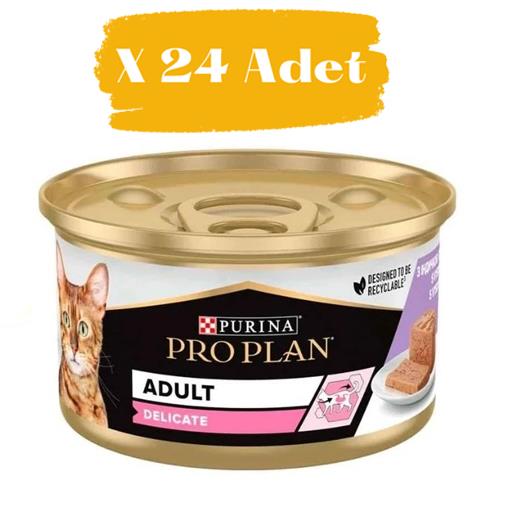 Proplan Adult Hindili Yetişkin Kedi Konservesi  85 gr (24 Adet)