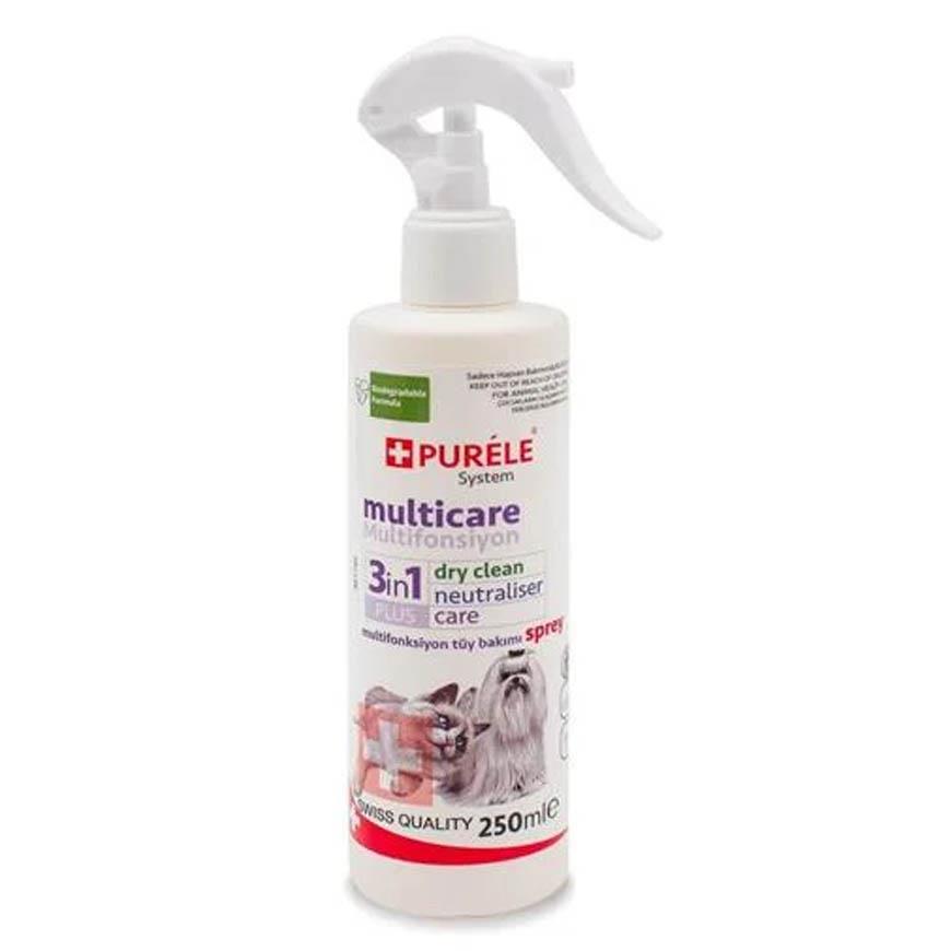 Purele 3 in 1 Kedi Ve Köpek İçin Kuru Şampuan 250 Ml
