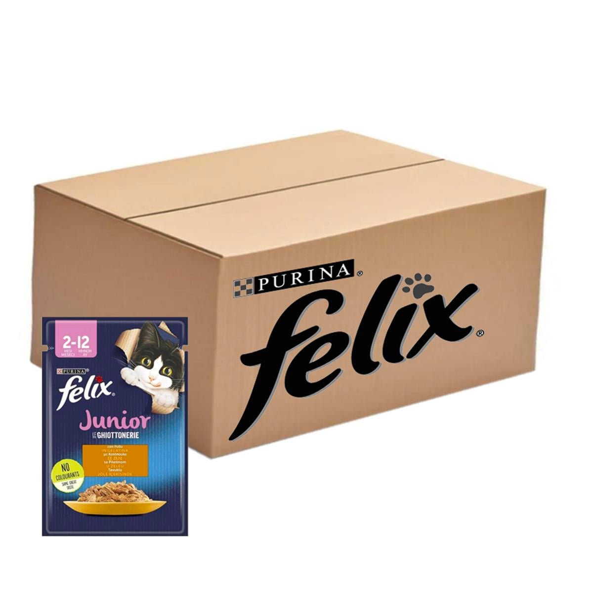 Purina Felix Junior Tavuklu Yavru Kedi Konservesi 85 g (26 Adet)