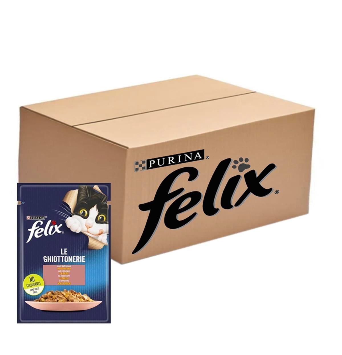 Purina Felix Somonlu Yetişkin Kedi Konservesi 85 g (26 Adet)