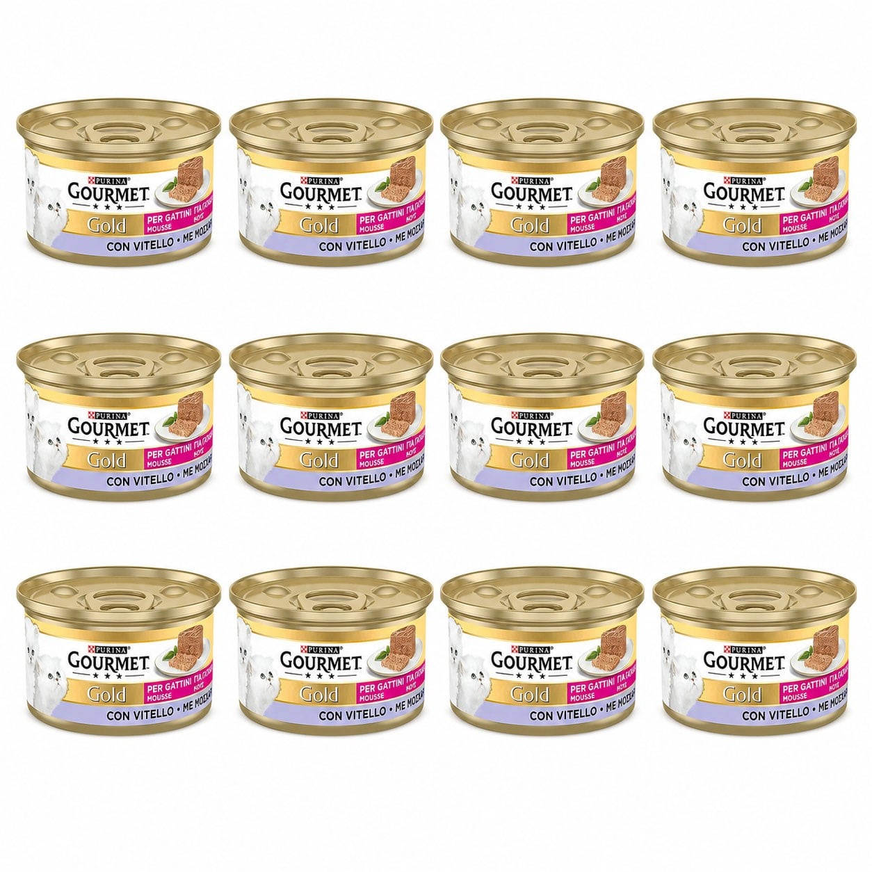 Purina Gourmet Gold Kıyılmış Dana Etli Kedi Konservesi  85 gr (12 Adet)