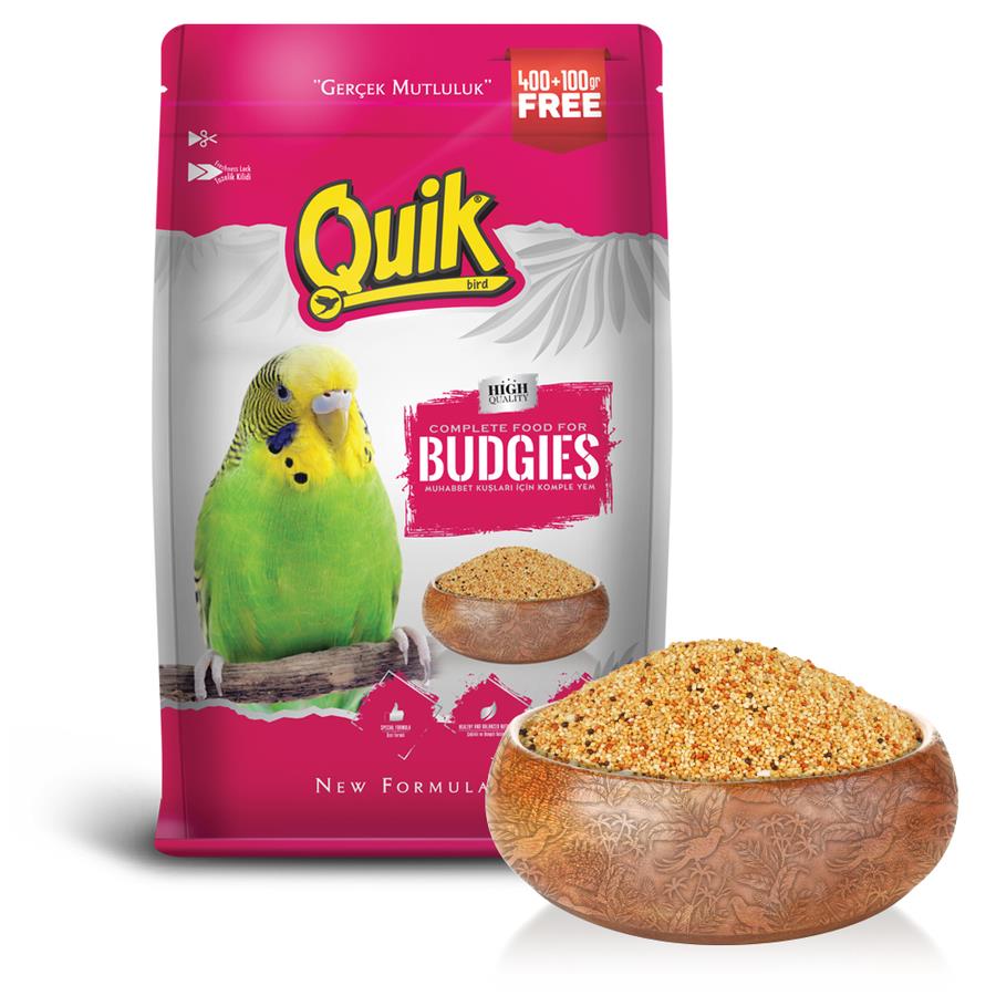 Quik Muhabbet Kuşu Yemi 400 g + 100 g